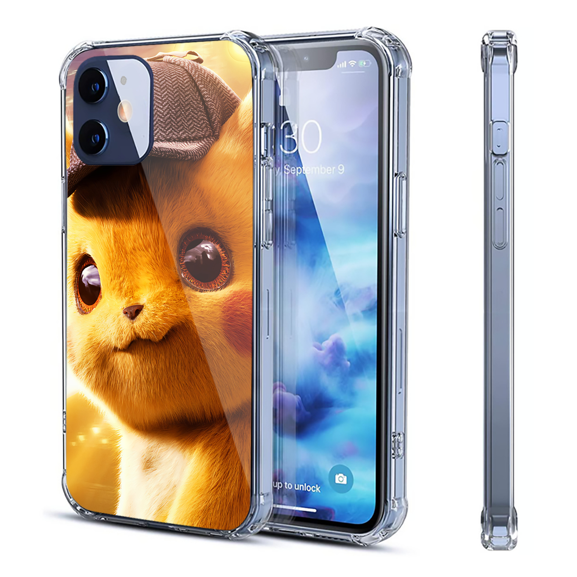 （画像用） ポケットモンスター Pokémon 【iPhone 12シリーズ対応】透明スマホケース（クリアソフトケース）